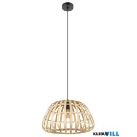 EGLO 390151 Függ. 1xE27 Ø500 fek/bamb. Montezuelo