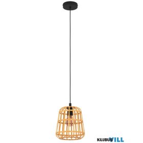EGLO 390152 Függ. 1xE27 Ø240 fek/bamb. Montezuelo