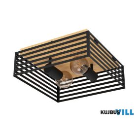 EGLO 390163 Mennyezeti 2xE27 fekete/fa Cidraz