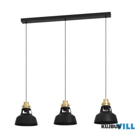 EGLO 390165 Fali 1xE27 fekete/fa Cidraz