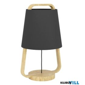 EGLO 390187 Asztali 1xE27 fekete/fa Camaloza