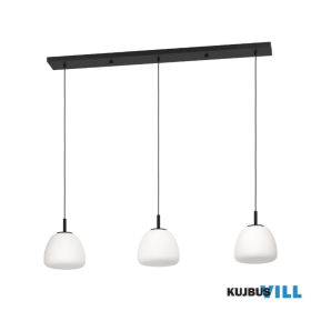 EGLO 390202 Függeszték 3xE27 fekete/m.opál Balmes