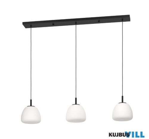 EGLO 390202 Függeszték 3xE27 fekete/m.opál Balmes