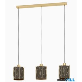 EGLO 390207 Függ. 3xE27 arany/capp-s.réz Corojal