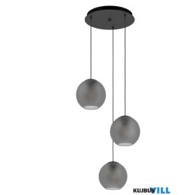 EGLO 390213 Függeszték 3xE27 fekete/szürk.Arangona