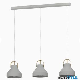 EGLO 390227 Függ. 3xE27 szürk/szálcs.sréz Estepona