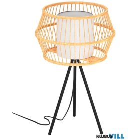 EGLO 390235 Asztali 1xE27 fek/bamb/feh. Monterroso