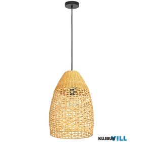 EGLO 390237 Függ. 1xE27 Ø350 fek./rattan Sambucona