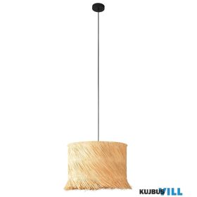 EGLO 390238 Függeszték 1xE27 fekete/natúr Paisano