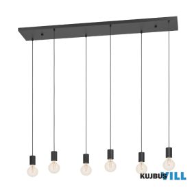 EGLO 390268 Függeszték E27 6x40W fekete Cotillas