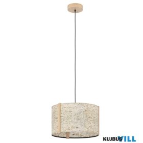 EGLO 390323 Függeszték E27 25W fk/fa bézsHontongas