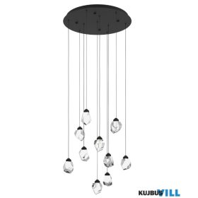 EGLO 390412 LEDfügg 10x3W kristály/fekete Sindicat