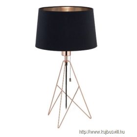 KIFUTÓ EGLO 39178 Asztali E27 60W fekete/réz Camporale