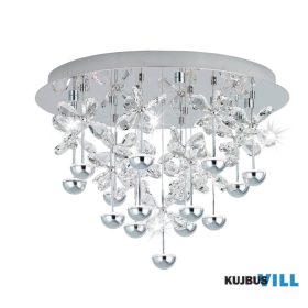 EGLO 39245 LED menny.15x1,8W króm/krist Pianopoli