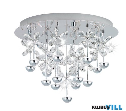 EGLO 39245 LED menny.15x1,8W króm/krist Pianopoli