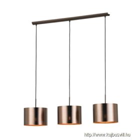 EGLO 39357 Függ.E27 3x60W barna/vörösréz Saganto