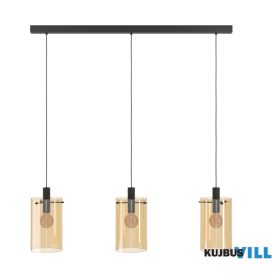 EGLO 39539 Függ.E273x40Wfekete/borostyánPolverara