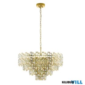 EGLO 39614 Függ E14 10x25W78cmréz/kristCalmeilles