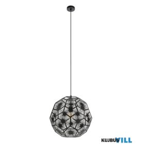 EGLO 39619 Függeszték E27 1x60W 50cm fek Skoura1