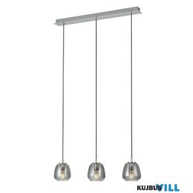 EGLO 39667 Függ.E27 3x40W króm/átlfekete Albarino