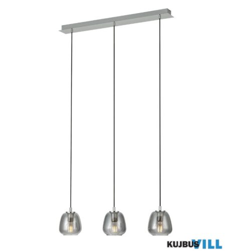 EGLO 39667 Függ.E27 3x40W króm/átlfekete Albarino