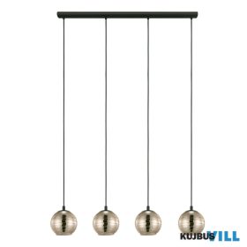 EGLO 39686 Függ E27 4x40W fekete/arany LEMORIETA