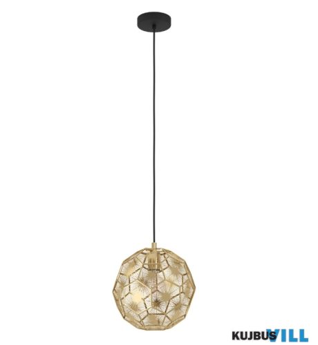EGLO 39754 Függ E27 1x60W 30cm fekete/réz Skoura