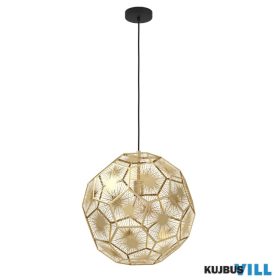 EGLO 39756 Függ E27 1x60W 50cm fekete/réz Skoura