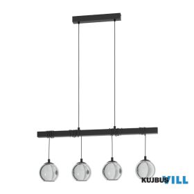 EGLO 39758 Függ.E27 3x60W kerek fekete/réz Skoura