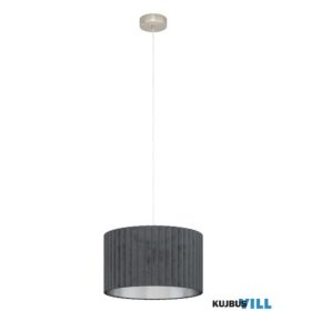 EGLO 39774 Függ.E27 1x40W mnikk/szürke Tamaresco
