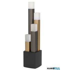 EGLO 39907 LED aszt.4x3,7W fek/barna Estanterios