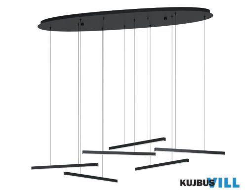 EGLO 39915 LED függeszték 6x8,4W fekete Lindoza