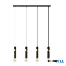 EGLO 39936 Függ.E27 4x40W fek/réz/szürke Cedral