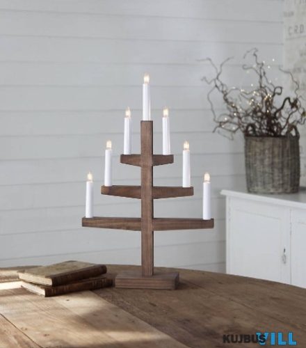 EGLO 410152 Aszt.gyertyt.E10 7x3W bar.220V 34x54cm