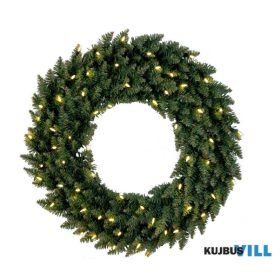 EGLO 410941 Koszorú kült.műfzöld Ø70cm60LEDCalgary