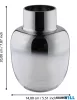EGLO 421236 Váza 20cm Ø14cm ezüst/átl. Siranana