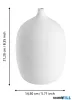 EGLO 421263 Kerámia váza Ø14,5x21,2cm fehér Mitane