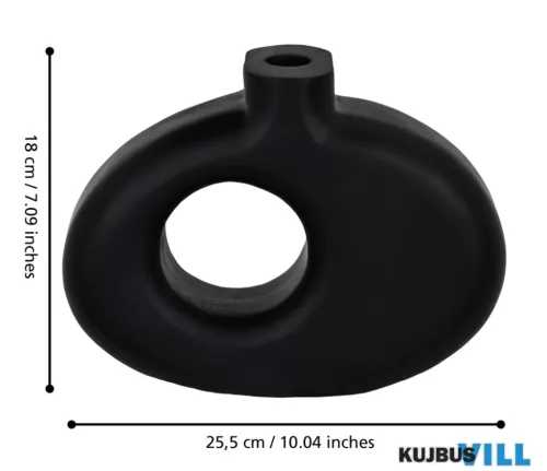 EGLO 421265 Dekor fa váza 18cm fekete Melobody