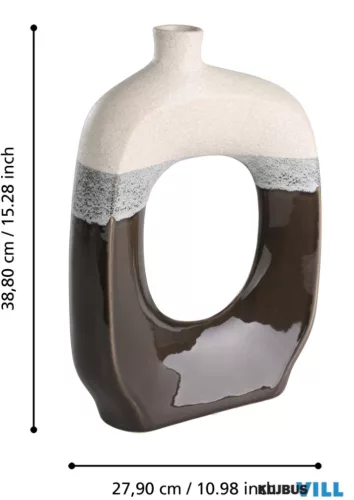EGLO 421518 Kerámia váza 40cm bézs/fekete Iwate
