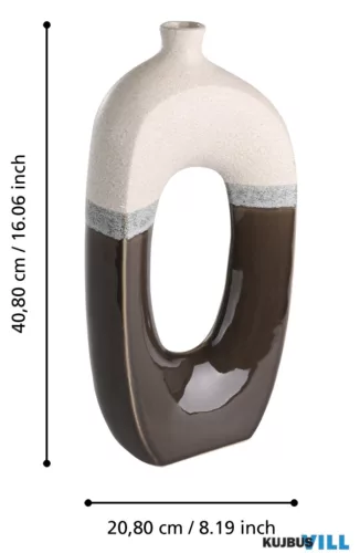 EGLO 421519 Kerámia váza 41cm bézs/fekete Iwate