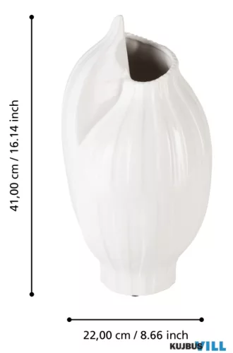 EGLO 421663 Kerámia váza 41cm fehér Otsuchi