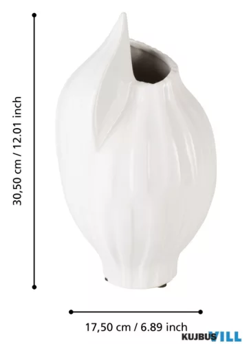 EGLO 421664 Kerámia váza 30,5cm fehér Otsuchi