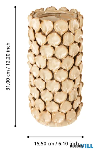 EGLO 421665 Kerámia váza Ø15,5x31cm bézs Shigay