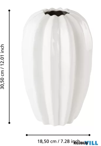 EGLO 421672 Kerámia váza Ø18,5x30,5cm fehér Egele