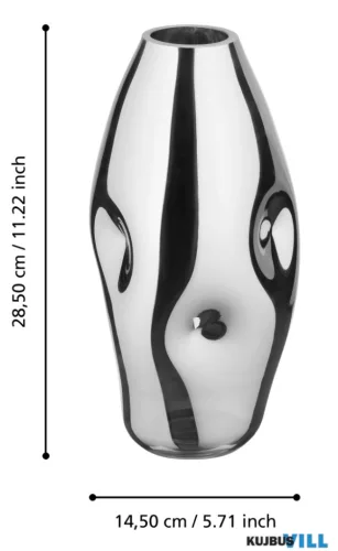EGLO 421682 Üveg váza 28,5cm króm Xiporai