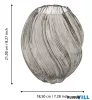 EGLO 421686 Üveg váza Ø18,5x21cm szürk-átlDebepare