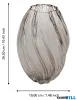 EGLO 421687 Üveg váza Ø19x26,5cm szürk-átlDebepare