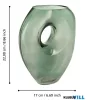 EGLO 421689 Üveg váza 22cm zöld-átlátszó Tudiya