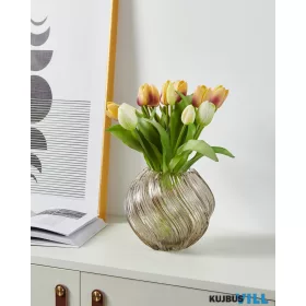 EGLO 421697 Üveg váza Ø18x16cm szürke-átl Debepare