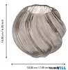 EGLO 421697 Üveg váza Ø18x16cm szürke-átl Debepare